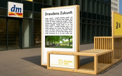 Jetzt spenden: Klimaschutz sichtbar machen: Infotafel&Bank auf Prager Straße