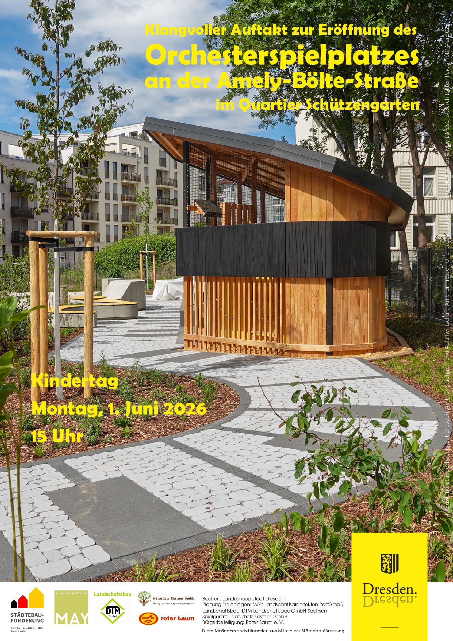Schützengarten – Einladung zur Eröffnung des neuen Quartierstreffs und Spielplatzes